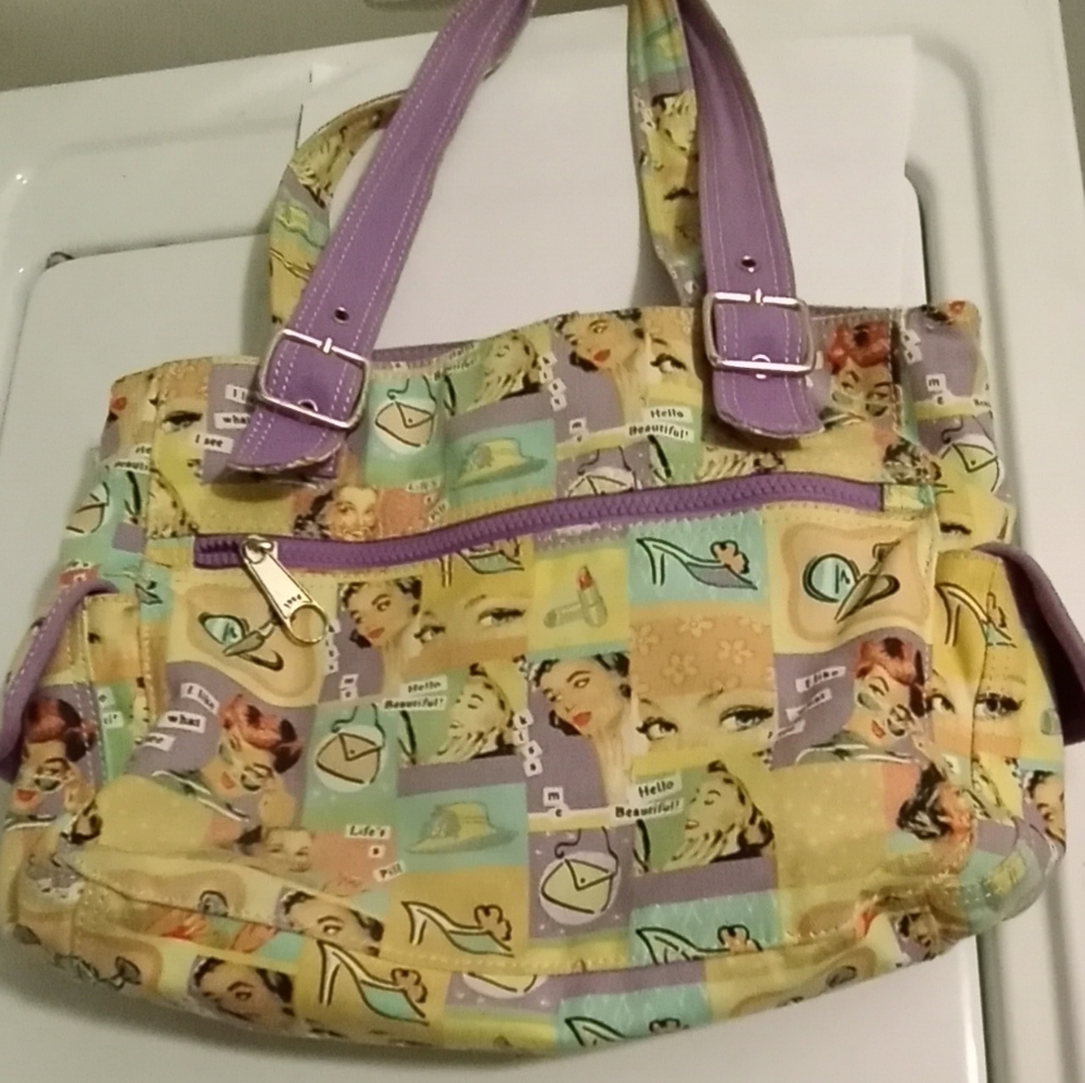 Vtg Fossil 50s Beauty Shoulder Bag